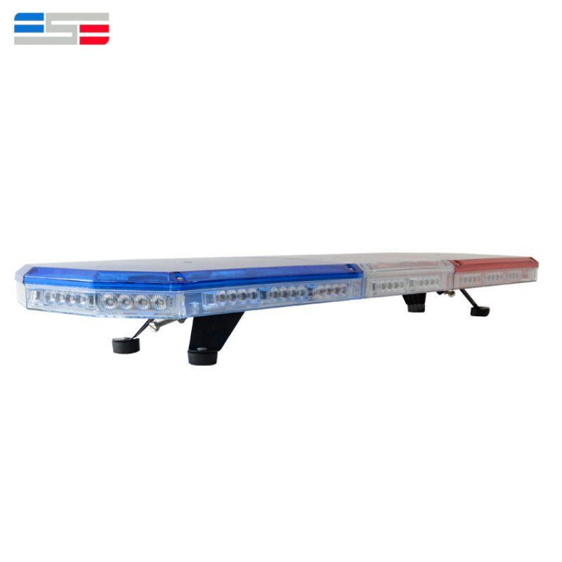 Red blue Led roof top emergency vehicle used strobe flashing warning bar Police siren light with speaker