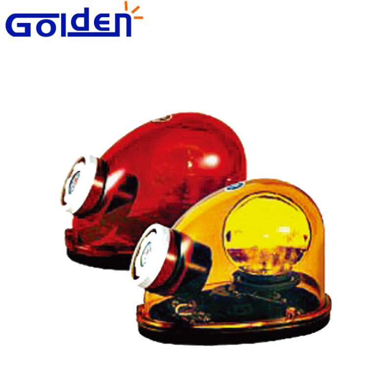 Halogen rotator emergency firefighting vehicles red beacon rotary warning lights buzzer with alarm sound