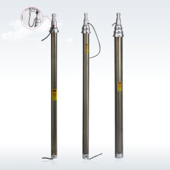 Collapsible mast portable telescopic pneumatic mast for antenna and lights