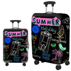 Spandex luggage cover customized logo printed suitcase cover for traveling