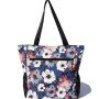 Custom Premium Fashion Ladies Vintage Flowers Printing Canvas Tote Bag Cotton Shopping Bag