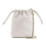 Plain White Cotton Drawstring Fabric Bag Custom Logo Canvas Drawstring bag