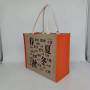 Wholesale cheap plain burlap jute tote bag women hessian shopping bag