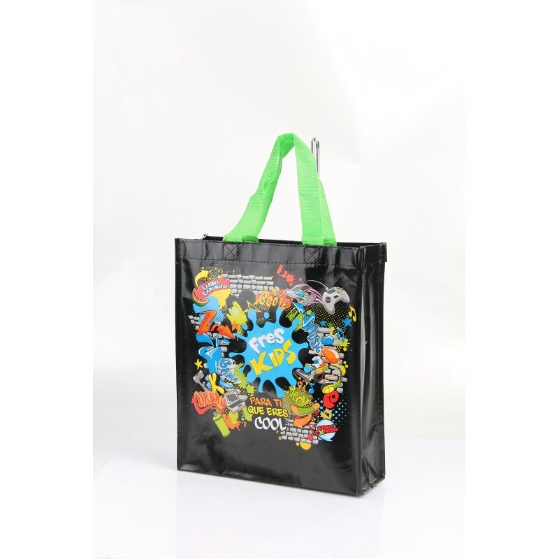 Custom Design Recycled foil laminated Non Woven Bag, Folding Reusable Non-woven Shopping Bag