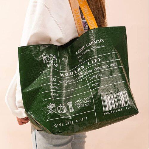 Manufacturer Custom Logo Printing Reusable Laminated PP Woven Bag