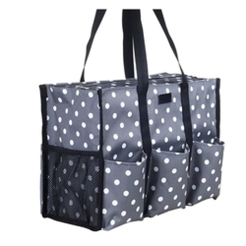 Fashion Cheap Travel Polyester Multi-pocket Tote Bag With Zipper
