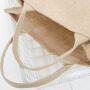 Wholesale jute tote bags  waterproof shopping bags Portable linen beach bag