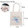 Reusable blank canvas tote bag Shopping Bag Cotton Foldable Reusable Eco Custom Print Shopping Bag Cotton