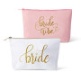 High Quality Custom Logo Light Weight Cotton Material Makeup Cosmetic Bag With Zipper