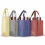 Reusable Cheap 6 Bottles Non Woven Wine Tote Bag with Dividers