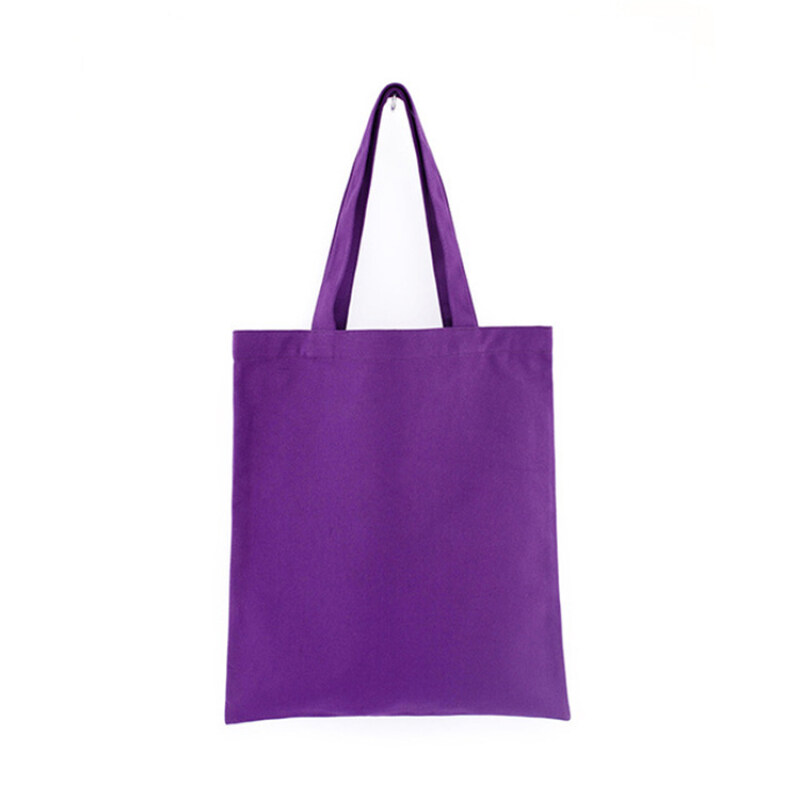 Wholesale Eco-friendly Cotton Tote Bag Yellow Custom Print Shopping Canvas Tote Bag
