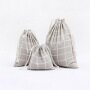 Factory Price Cotton Linen Drawstring Pouches Candy Favor Holder Jewelry Party Gifts Bag