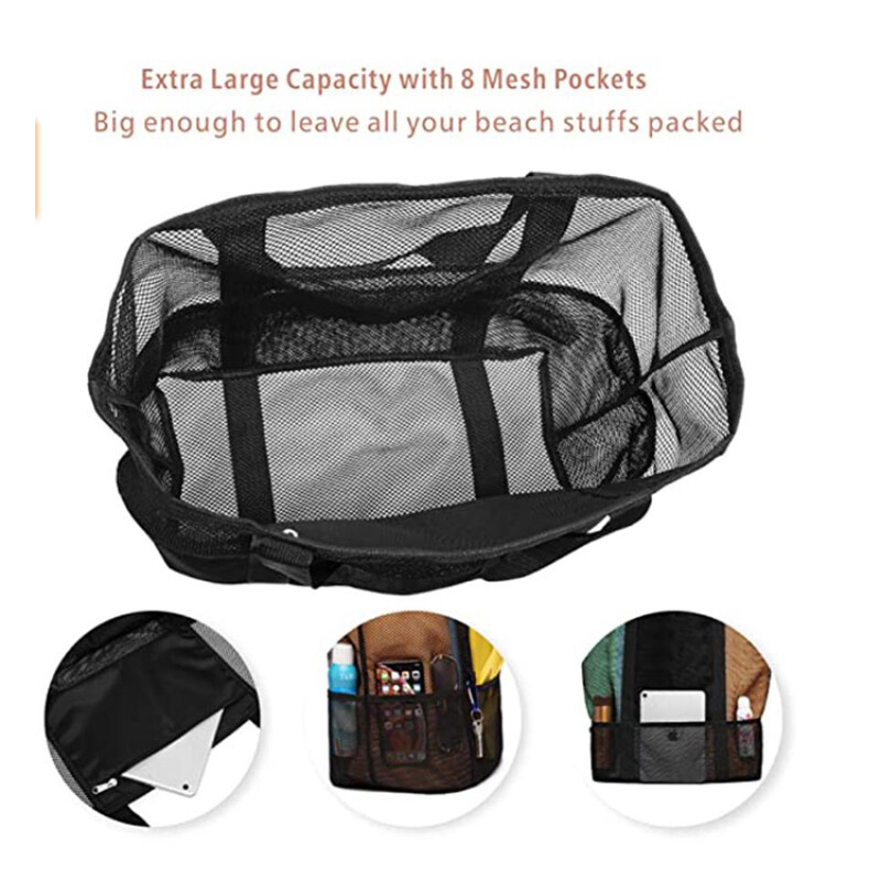 Wholesale Hot Sell Waterproof Tote Foldable Bag Swimming Camping Ice Mesh Beach Bag