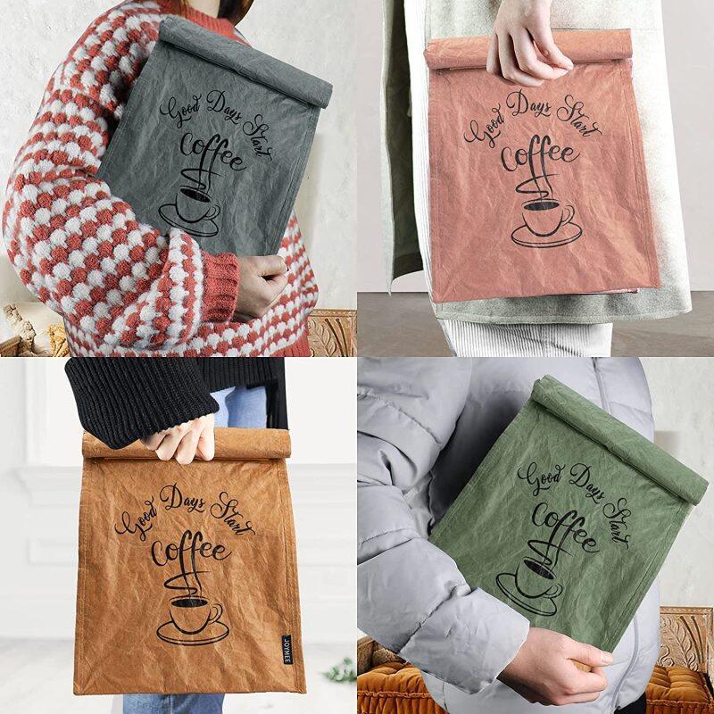 Insulated large lunch tote bag reusable thermal tyvek paper cooler bags
