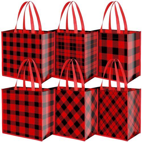 Hot sale eco friendly christmas laminated pp non woven shopping tote bag reusable gift bag