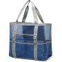 Cute handbag style cartoon mesh tote bag large capacity shoulder bags shopping bag