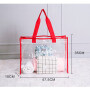 Manufacturer Of Custom Transparent Work Tote Shoulder Bag Women Handbag Purse Clear Pvc Shopping Bag