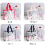 Manufacturer Of Custom Transparent Work Tote Shoulder Bag Women Handbag Purse Clear Pvc Shopping Bag
