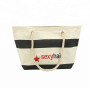 New arrival large capacity fashion custom logo cotton bag with thick rope handle