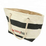 New arrival large capacity fashion custom logo cotton bag with thick rope handle