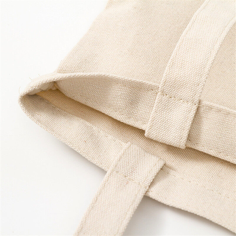 Reusable Shopping Bag Large Folding Tote Unisex Blank DIY Original Design Eco Foldable Cotton Bags Canvas Bag