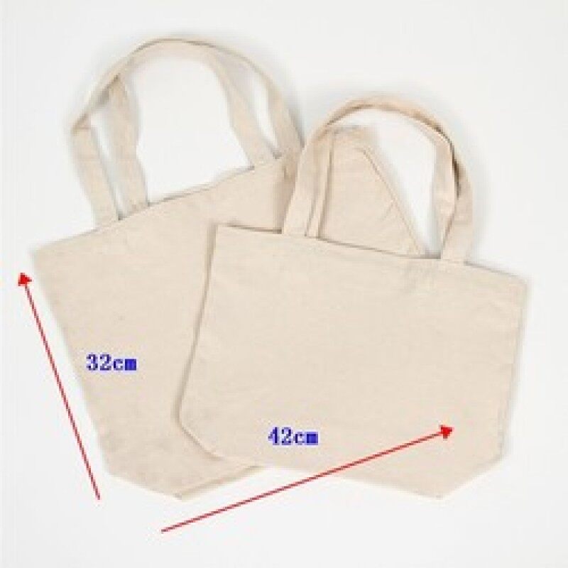 Reusable Shopping Bag Large Folding Tote Unisex Blank DIY Original Design Eco Foldable Cotton Bags Canvas Bag