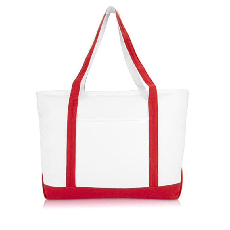 Wholesale Custom Print Logo Cheap Reusable Shopping Bags White Cotton Canvas Tote Bag