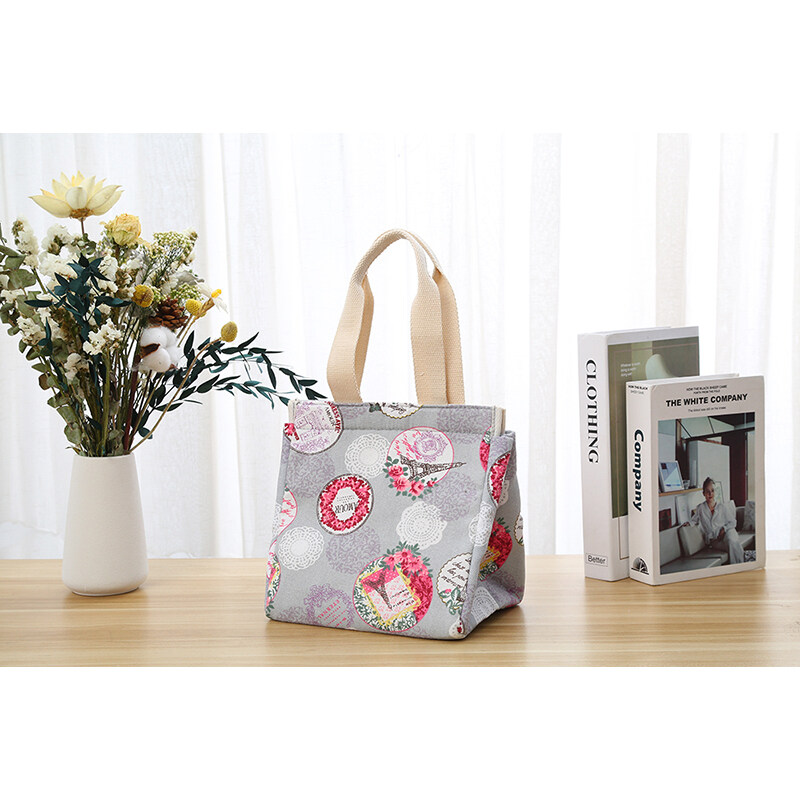 OEM Service Customized Insulated Tote Lunch Bag, Ice Cream Cooler Bag With Zipper