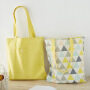Leaf Pattern Summer Style Customizable Color Canvas Shopping Portable Shoulder Bag
