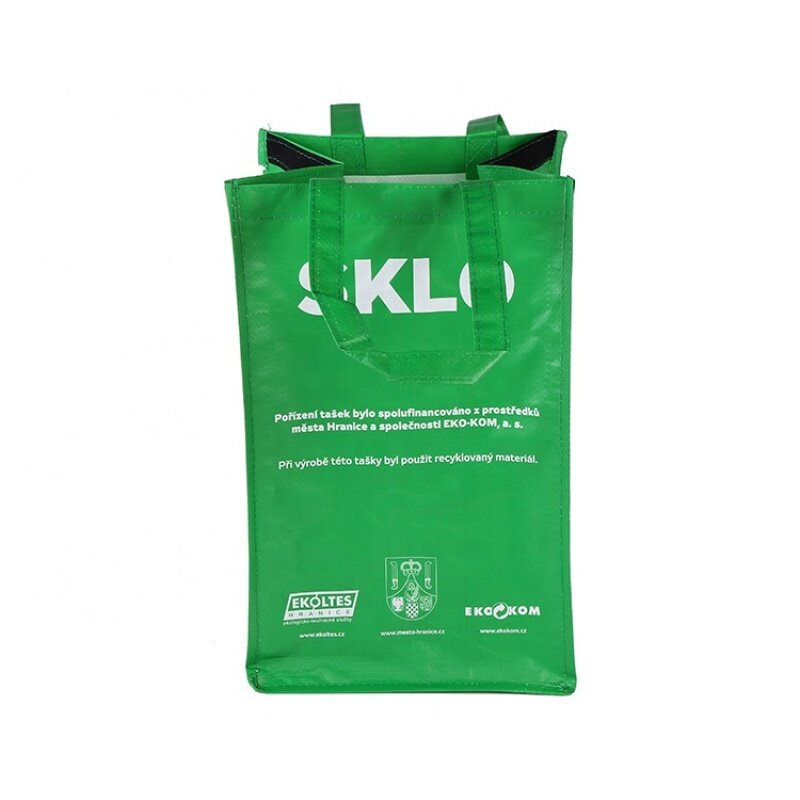 Korean Eco-Friendly Shopping Custom Laminated PP Woven Tote Reusable PP Woven Garbage Bag
