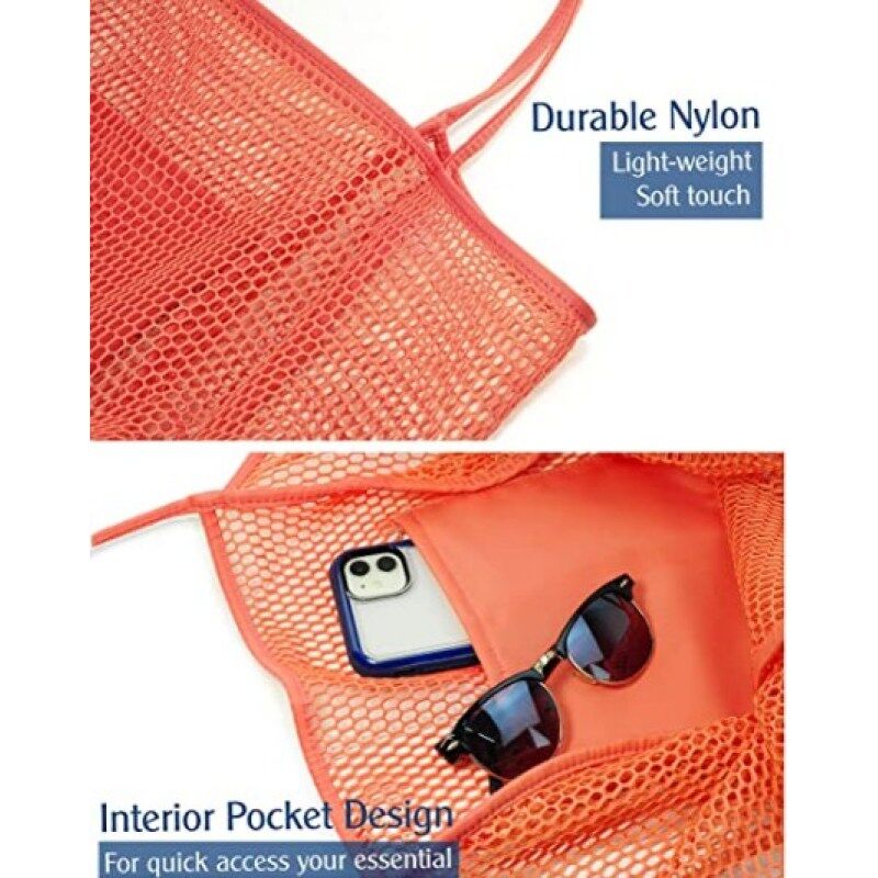 Large Custom Logo Insulated Tote Foldable Bolso De Playa Waterproof Eva Mesh Beach Bag