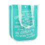 Round Corner Eco Custom logo print Shopping Tote Bag PP Non Woven Round Bags