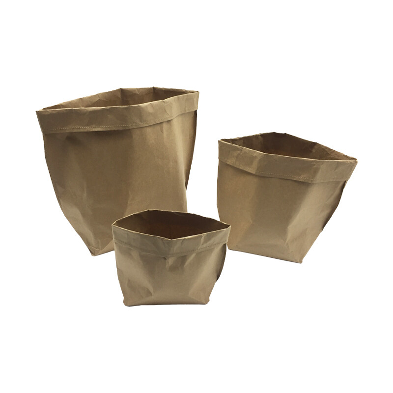 Popular Products Not Washable Cylindrical Kraft Paper Storage Bag