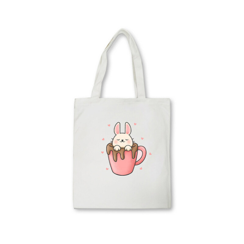 Promotional high quality reusable canvas cotton shopping tote bags