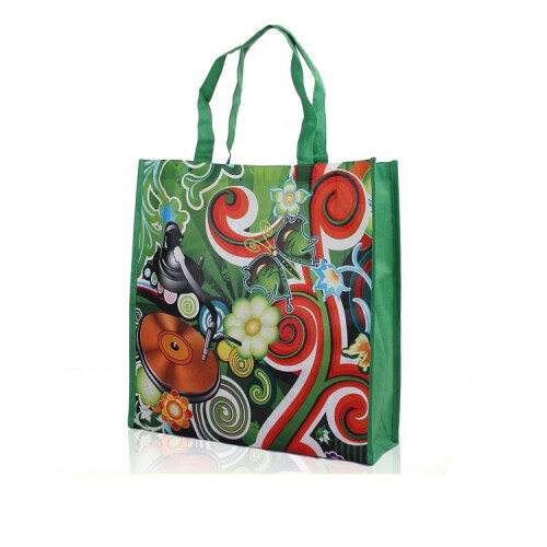 PET non woven tote gift bag with heat sublimation printing