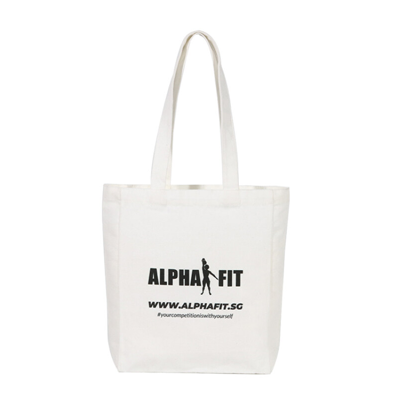 Custom Logo Advertising Full Cotton Color Printing Environmental Protection Canvas Tote Bag With Pocket