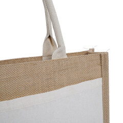 New Arrival Simple Design Attractive Style Eco-Friendly Foldable Jute Shopping Tote Bag