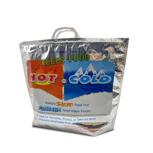 Plastic Handle Aluminum Foil Epe Cooler Insulation Isotherm Plastic Cooler Bag