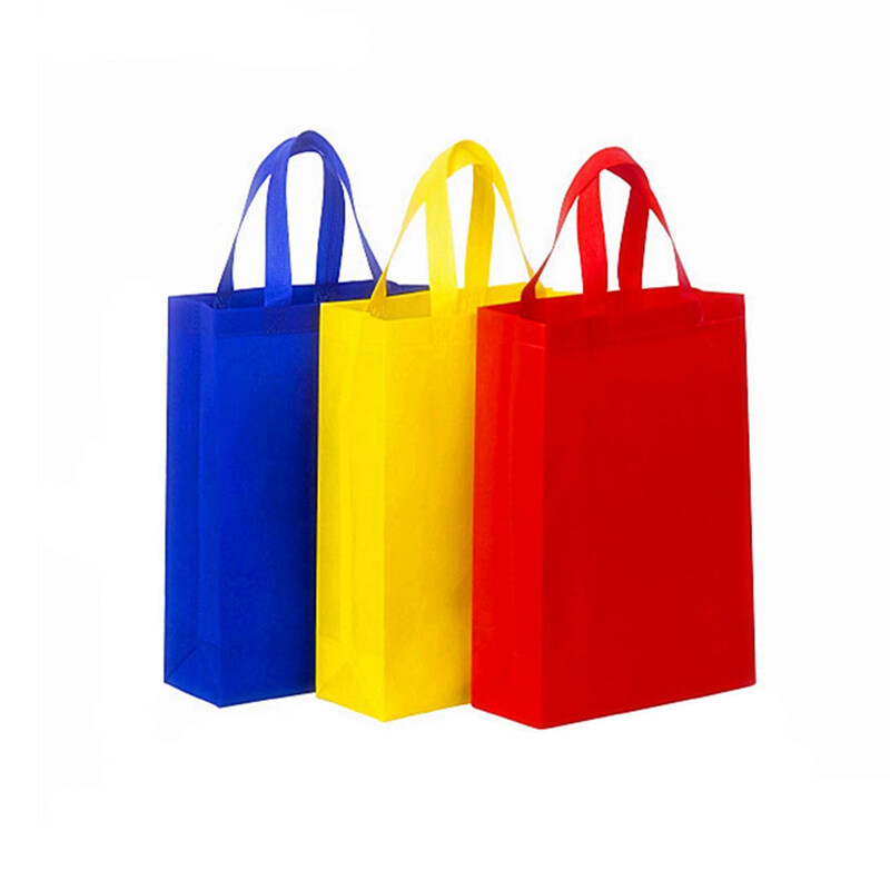 Wholesale In Stock Promotion Color Eco Shopping Tote Packaging Non Woven Bag