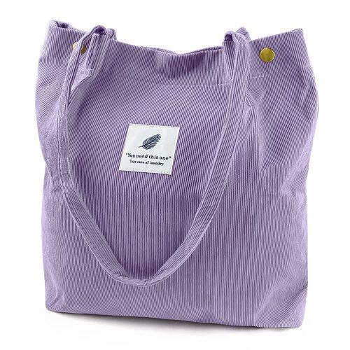 Custom fashion Handbags Women Corduroy Shoulder Bag Canvas Shoulder Corduroy Tote Bag