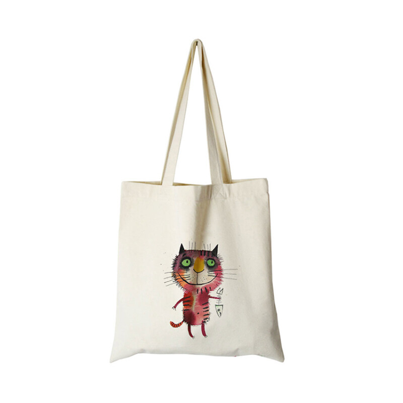 Customized logo eco friendly reusable tote cotton canvas shopping bag