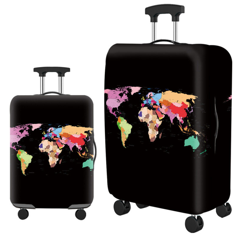 Custom elastic polyester suitcase cover protective luggage case cover