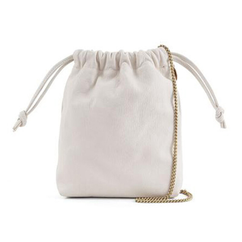 Custom Logo Printed Gift drawstring bag Cotton Canvas Fabric Muslin Dust Drawstring Bag