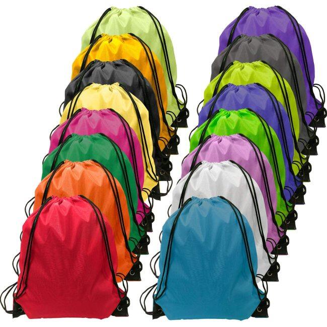 2022 Sports New Custom 210D/190T Polyester Waterproof Drawstring Gym Bag