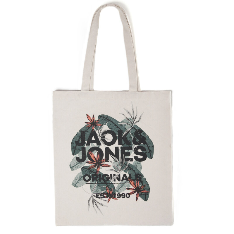customized recycle organic cotton canvas tote shopping bag with print logo promotional supplier