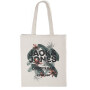 customized recycle organic cotton canvas tote shopping bag with print logo promotional supplier