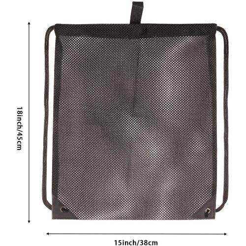 New arrivals wholesales customize logo cheap eco friendly promotional black small mesh drawstring bag
