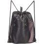 New arrivals wholesales customize logo cheap eco friendly promotional black small mesh drawstring bag