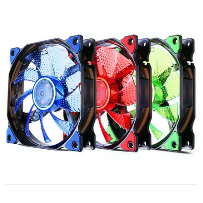 Chassis fan 12cm light fan 15 light streamer fan glare LED chassis cooling fan