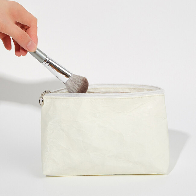 ECO Friendly Material Custom Logo Reusable makeup Bags Light Dupont Paper cosmetic Bag Eco stoprage Tyvek Bag